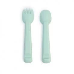 We Might Be Tiny Vaisselle Enfant Couverts Bébé En Silicone Menthe -Vaisselle et accessoires de cuisine enfant Soldes couverts bebe en silicone menthe 4