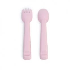 We Might Be Tiny Vaisselle Enfant Couverts Bébé En Silicone Rose -Vaisselle et accessoires de cuisine enfant Soldes couverts bebe en silicone rose 4