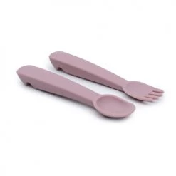 We Might Be Tiny Vaisselle Enfant Couverts Bébé En Silicone Vieux Rose -Vaisselle et accessoires de cuisine enfant Soldes couverts bebe en silicone vieux rose 2