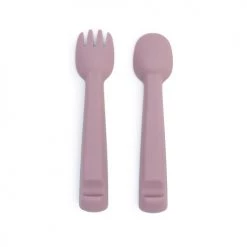 We Might Be Tiny Vaisselle Enfant Couverts Bébé En Silicone Vieux Rose -Vaisselle et accessoires de cuisine enfant Soldes couverts bebe en silicone vieux rose 3