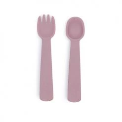 We Might Be Tiny Vaisselle Enfant Couverts Bébé En Silicone Vieux Rose -Vaisselle et accessoires de cuisine enfant Soldes couverts bebe en silicone vieux rose 4