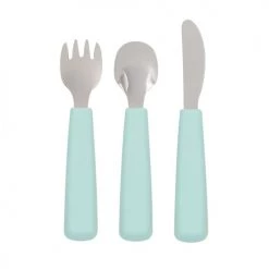 We Might Be Tiny Vaisselle Enfant Couverts Enfant En Silicone Menthe -Vaisselle et accessoires de cuisine enfant Soldes couverts enfant en silicone menthe 6