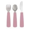 We Might Be Tiny Vaisselle Enfant Couverts Enfant En Silicone Vieux Rose