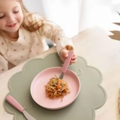 We Might Be Tiny Vaisselle Enfant Couverts Enfant En Silicone Vieux Rose -Vaisselle et accessoires de cuisine enfant Soldes couverts enfant en silicone vieux rose 5