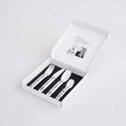 Design Letters Vaisselle Enfant Couverts Enfants Alphabet Blanc -Vaisselle et accessoires de cuisine enfant Soldes couverts enfants alphabet blanc 4