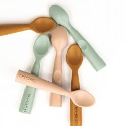 Minikoioi Vaisselle Enfant Cuillère Bébé En 100% Silicone -Vaisselle et accessoires de cuisine enfant Soldes cuillere bebe en 100 silicone 14