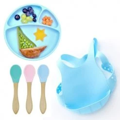 Minikoioi Vaisselle Enfant Cuillères Bébé Saines En Bambou / Silicone -Vaisselle et accessoires de cuisine enfant Soldes cuilleres bebe saines en bambou silicone 17