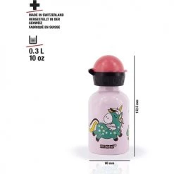 Sigg Gourdes Enfant Et Boîtes à Goûter Gourde Pour Enfant En Aluminium, Licorne, 0,3L -Vaisselle et accessoires de cuisine enfant Soldes gourde pour enfant en aluminium licorne 0 3l 3