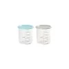 Béaba Accessoires De Cuisine Enfant Lot 2 Maxi Portion Blue/grey