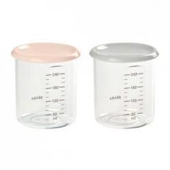 Béaba Accessoires De Cuisine Enfant Lot 2 Maxi Portion Old Pink/grey
