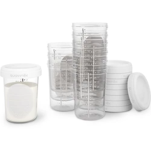 Suavinex Gourdes Enfant Et Boîtes à Goûter Lot De 10 Pots De Conservation (200 Ml) 1 Suavinex Gourdes Enfant Et Boîtes à Goûter Lot De 10 Pots De Conservation (200 Ml)