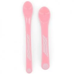 Twistshake Vaisselle Enfant Lot De 2 Cuillères Rose Pastel