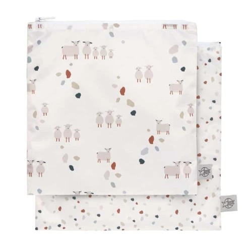 Lassig Gourdes Enfant Et Boîtes à Goûter Lot De 2 Pochettes à Snack Mouton 1 Lassig Gourdes Enfant Et Boîtes à Goûter Lot De 2 Pochettes à Snack Mouton