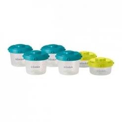 Béaba Accessoires De Cuisine Enfant Lot De 6 Portions Clip 1er âge 60 Et 120 Ml Neon -Vaisselle et accessoires de cuisine enfant Soldes lot de 6 portions clip 1er age 60 et 120 ml neon 2