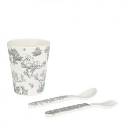 Mathilde M Vaisselle Enfant Mon Premier Coffret Repas En Bambou Ourson Royal -Vaisselle et accessoires de cuisine enfant Soldes mon premier coffret repas en bambou ourson royal 4