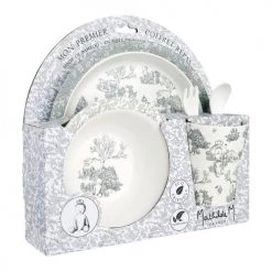 Mathilde M Vaisselle Enfant Mon Premier Coffret Repas En Bambou Ourson Royal -Vaisselle et accessoires de cuisine enfant Soldes mon premier coffret repas en bambou ourson royal 5