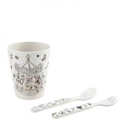 Mathilde M Vaisselle Enfant Mon Premier Coffret Repas En Bambou Petit Carrousel -Vaisselle et accessoires de cuisine enfant Soldes mon premier coffret repas en bambou petit carrousel 3