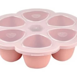 Béaba Accessoires De Cuisine Enfant Moule De Congélation Multi Portions Silicone Rose Clair (6 X 90 Ml)