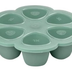 Béaba Accessoires De Cuisine Enfant Moule De Congélation Multi Portions Silicone Sage Green (6 X 150 Ml)