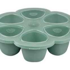Béaba Accessoires De Cuisine Enfant Moule De Congélation Multi Portions Silicone Sage Green (6 X 90 Ml)