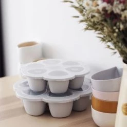 Béaba Accessoires De Cuisine Enfant Multiportions Silicone 6*150ml Light Mist -Vaisselle et accessoires de cuisine enfant Soldes multiportions silicone 6 150ml light mist 4