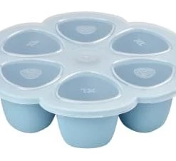 Béaba Accessoires De Cuisine Enfant Multiportions Silicone 6*150ml Light Mist -Vaisselle et accessoires de cuisine enfant Soldes multiportions silicone 6 150ml windy blue