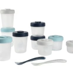 Béaba Vaisselle Enfant Pack 1er Repas Avec Pots De Conservation Et Cuillères (14 Pièces)