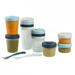 Béaba Vaisselle Enfant Pack 1er Repas Avec Pots De Conservation Et Cuillères (14 Pièces) -Vaisselle et accessoires de cuisine enfant Soldes pack 1er repas avec pots de conservation et cuilleres 14 pieces 3
