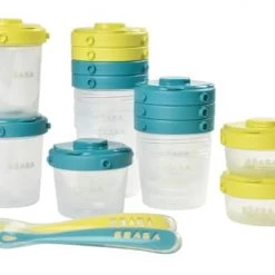 Béaba Vaisselle Enfant Pack 1er Repas Neon