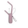 We Might Be Tiny Accessoires De Cuisine Enfant Paille En Silicone Avec étui Vieux Rose