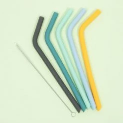 We Might Be Tiny Accessoires De Cuisine Enfant Pailles En Silicone Sun & Sky (lot De 5) -Vaisselle et accessoires de cuisine enfant Soldes pailles en silicone sun sky lot de 5 3
