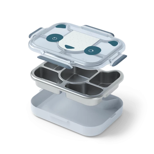 Monbento Gourdes Enfant Et Boîtes à Goûter Plateau Compartimenté Bleu Panda 950 Ml 4 Monbento Gourdes Enfant Et Boîtes à Goûter Plateau Compartimenté Bleu Panda 950 Ml – Image 4