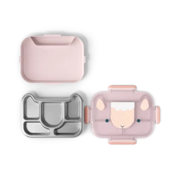 Monbento Gourdes Enfant Et Boîtes à Goûter Plateau Compartimenté Rose Sheep 950 Ml -Vaisselle et accessoires de cuisine enfant Soldes plateau compartimente rose sheep 950 ml 3