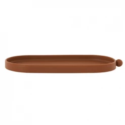 OYOY Living Design Accessoires De Cuisine Enfant Plateau Marron En Silicone H2xL27,5x12cm