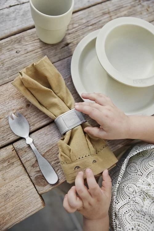 Elodie Details Accessoires De Cuisine Enfant Rond De Serviette Bébé Gris 3 Elodie Details Accessoires De Cuisine Enfant Rond De Serviette Bébé Gris – Image 3