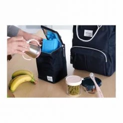 Béaba Gourdes Enfant Et Boîtes à Goûter Sac Isotherme Bleu Marine Rayé -Vaisselle et accessoires de cuisine enfant Soldes sac isotherme bleu marine raye 7