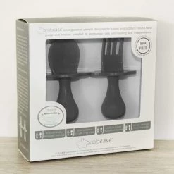 Grabease Vaisselle Enfant Set De 2 Couverts D'apprentissage Ergonomiques Gris -Vaisselle et accessoires de cuisine enfant Soldes set de 2 couverts d apprentissage ergonomiques gris 5