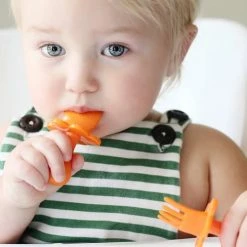 Grabease Vaisselle Enfant Set De 2 Couverts D'apprentissage Ergonomiques Rose Clair -Vaisselle et accessoires de cuisine enfant Soldes set de 2 couverts d apprentissage ergonomiques rose clair 2