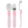 Twistshake Vaisselle Enfant Set De 3 Couverts En Acier Inoxydable Rose Pastel
