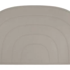 Kindsgut Accessoires De Cuisine Enfant Set De Table Arc-en-ciel En Silicone Taupe
