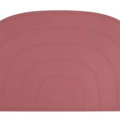 Kindsgut Accessoires De Cuisine Enfant Set De Table Arc-en-ciel En Silicone Vieux Rose