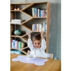 Kindsgut Accessoires De Cuisine Enfant Set De Table En Forme D’ours En Silicone Vert Menthe -Vaisselle et accessoires de cuisine enfant Soldes set de table en forme d ours en silicone vert menthe 2