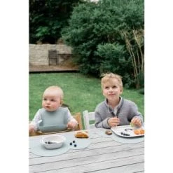 Kindsgut Accessoires De Cuisine Enfant Set De Table En Forme De Nuage En Silicone Arrose Vert D'eau -Vaisselle et accessoires de cuisine enfant Soldes set de table en forme de nuage en silicone arrose vert d eau 4