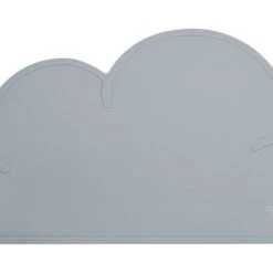 Kindsgut Accessoires De Cuisine Enfant Set De Table En Forme De Nuage En Silicone Gris Foncé