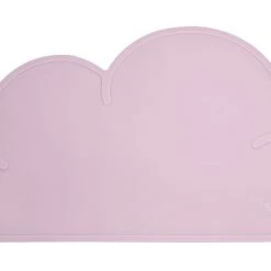 Kindsgut Accessoires De Cuisine Enfant Set De Table En Forme De Nuage En Silicone Rose Pâle