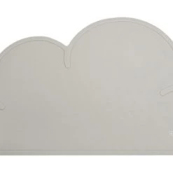 Kindsgut Accessoires De Cuisine Enfant Set De Table En Forme De Nuage En Silicone Taupe