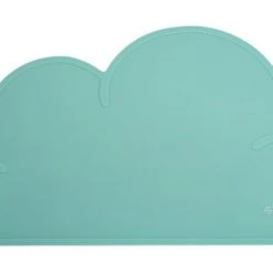 Kindsgut Accessoires De Cuisine Enfant Set De Table En Forme De Nuage En Silicone Vert Menthe