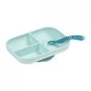 Béaba Vaisselle Enfant Set Repas Silicone Avec Ventouse Blue