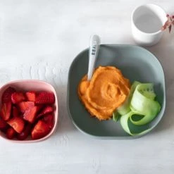 Béaba Vaisselle Enfant Set Vaisselle Silicone 4 Pièces Eucalyptus -Vaisselle et accessoires de cuisine enfant Soldes set vaisselle silicone 4 pieces eucalyptus 4