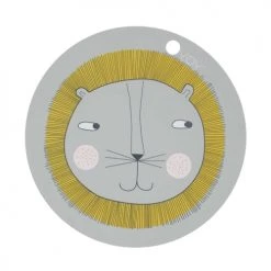 OYOY Living Design Vaisselle Enfant Sets De Table Gris En Silicone Ø39xH0,15cm